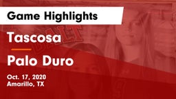 Tascosa  vs Palo Duro  Game Highlights - Oct. 17, 2020