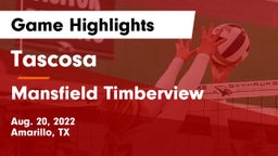 Tascosa  vs Mansfield Timberview  Game Highlights - Aug. 20, 2022