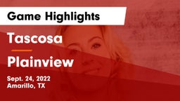 Tascosa  vs Plainview  Game Highlights - Sept. 24, 2022