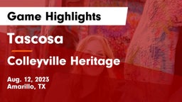Tascosa  vs Colleyville Heritage  Game Highlights - Aug. 12, 2023