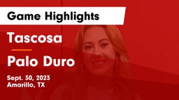 Tascosa  vs Palo Duro  Game Highlights - Sept. 30, 2023