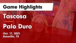 Tascosa  vs Palo Duro  Game Highlights - Oct. 17, 2023