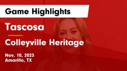 Tascosa  vs Colleyville Heritage  Game Highlights - Nov. 10, 2023