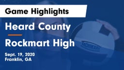 Heard County  vs Rockmart High Game Highlights - Sept. 19, 2020