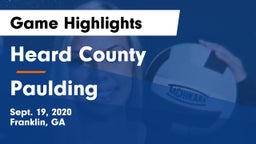 Heard County  vs Paulding  Game Highlights - Sept. 19, 2020