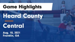 Heard County  vs Central  Game Highlights - Aug. 10, 2021