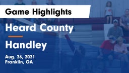 Heard County  vs Handley Game Highlights - Aug. 26, 2021