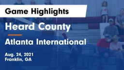 Heard County  vs Atlanta International Game Highlights - Aug. 24, 2021