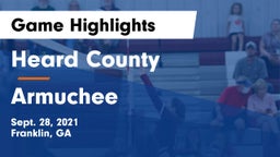 Heard County  vs Armuchee  Game Highlights - Sept. 28, 2021