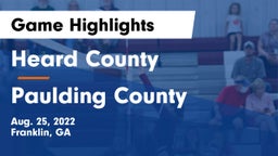 Heard County  vs Paulding County  Game Highlights - Aug. 25, 2022