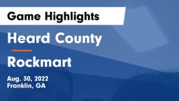 Heard County  vs Rockmart  Game Highlights - Aug. 30, 2022