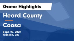 Heard County  vs Coosa  Game Highlights - Sept. 29, 2022