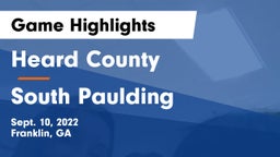 Heard County  vs South Paulding  Game Highlights - Sept. 10, 2022