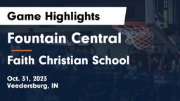 Fountain Central  vs Faith Christian School Game Highlights - Oct. 31, 2023