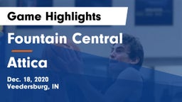 Fountain Central  vs Attica  Game Highlights - Dec. 18, 2020