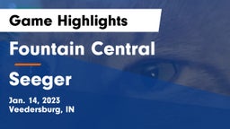 Fountain Central  vs Seeger  Game Highlights - Jan. 14, 2023