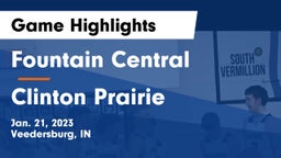Fountain Central  vs Clinton Prairie  Game Highlights - Jan. 21, 2023