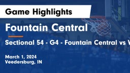 Fountain Central  vs Sectional 54 - G4 - Fountain Central vs Winner G2 Game Highlights - March 1, 2024