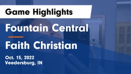 Fountain Central  vs Faith Christian  Game Highlights - Oct. 15, 2022