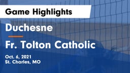 Duchesne  vs Fr. Tolton Catholic  Game Highlights - Oct. 6, 2021