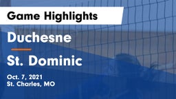 Duchesne  vs St. Dominic  Game Highlights - Oct. 7, 2021