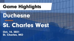 Duchesne  vs St. Charles West  Game Highlights - Oct. 14, 2021