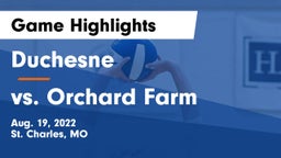 Duchesne  vs vs. Orchard Farm Game Highlights - Aug. 19, 2022