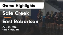 Sale Creek  vs East Robertson  Game Highlights - Oct. 16, 2020