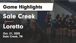Sale Creek  vs Loretto Game Highlights - Oct. 21, 2020