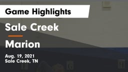 Sale Creek  vs Marion  Game Highlights - Aug. 19, 2021