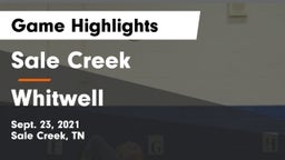 Sale Creek  vs Whitwell  Game Highlights - Sept. 23, 2021