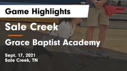 Sale Creek  vs Grace Baptist Academy  Game Highlights - Sept. 17, 2021