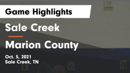 Sale Creek  vs Marion County  Game Highlights - Oct. 5, 2021