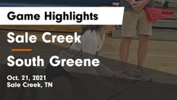 Sale Creek  vs South Greene  Game Highlights - Oct. 21, 2021