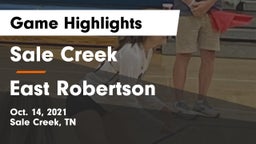 Sale Creek  vs East Robertson  Game Highlights - Oct. 14, 2021
