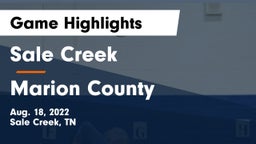 Sale Creek  vs Marion County Game Highlights - Aug. 18, 2022