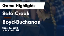 Sale Creek  vs Boyd-Buchanan  Game Highlights - Sept. 17, 2022
