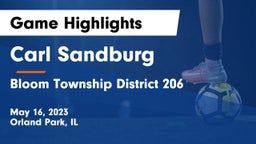 Carl Sandburg  vs Bloom Township  District 206 Game Highlights - May 16, 2023