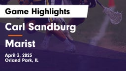 Carl Sandburg  vs Marist  Game Highlights - April 3, 2023