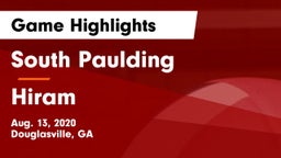 South Paulding  vs Hiram  Game Highlights - Aug. 13, 2020