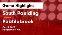 South Paulding  vs Pebblebrook  Game Highlights - Oct. 3, 2023