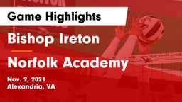 Bishop Ireton  vs Norfolk Academy Game Highlights - Nov. 9, 2021