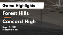 Forest Hills  vs Concord High Game Highlights - Sept. 8, 2022