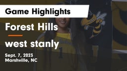 Forest Hills  vs west stanly Game Highlights - Sept. 7, 2023