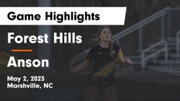 Forest Hills  vs Anson  Game Highlights - May 2, 2023