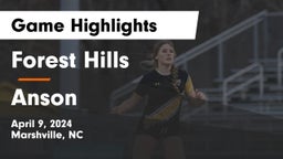 Forest Hills  vs Anson  Game Highlights - April 9, 2024
