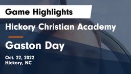 Hickory Christian Academy vs Gaston Day Game Highlights - Oct. 22, 2022