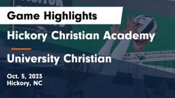 Hickory Christian Academy vs University Christian  Game Highlights - Oct. 5, 2023