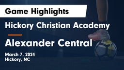 Hickory Christian Academy vs Alexander Central  Game Highlights - March 7, 2024