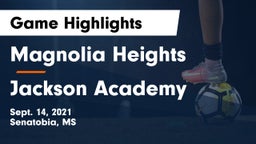 Magnolia Heights  vs Jackson Academy Game Highlights - Sept. 14, 2021